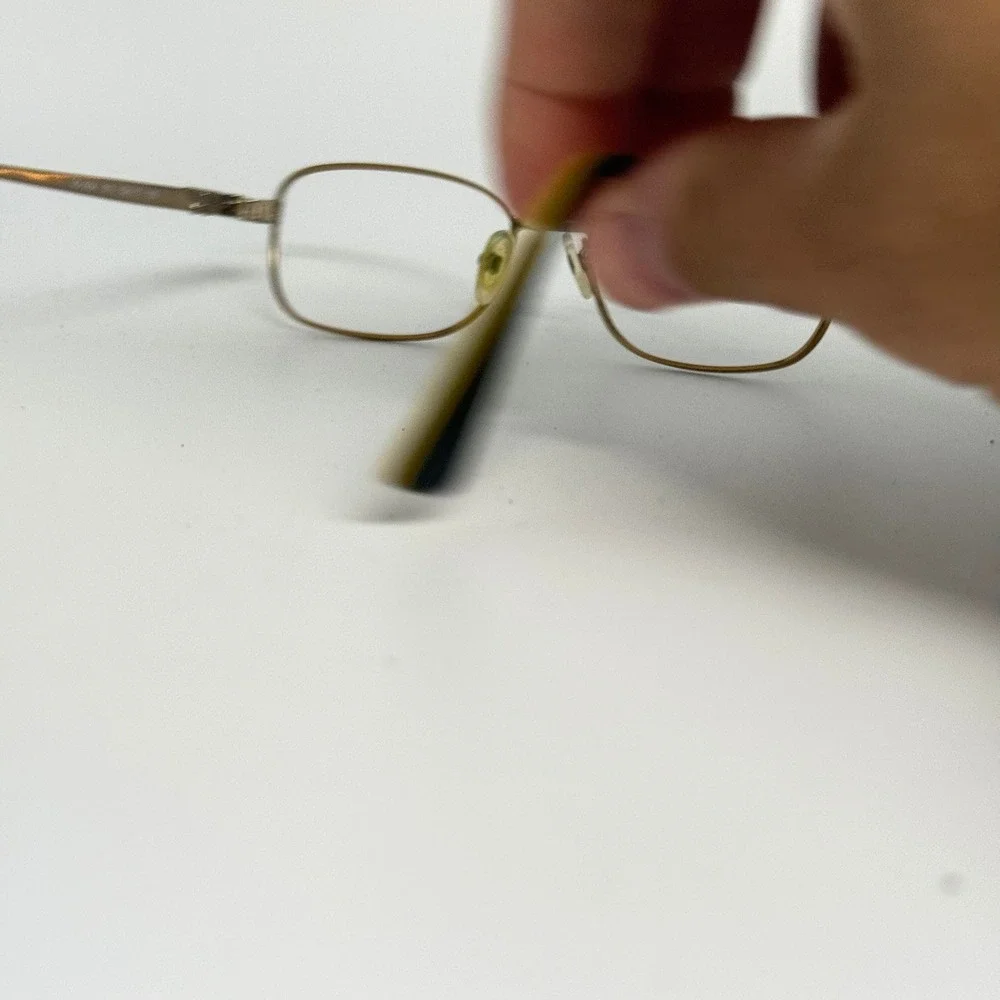 Vogue VO 3904 813 Brown Gold Metal Rectangular Eyeglass Frames 52-17-135 H6547